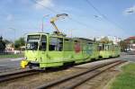 Slowakei / Straßenbahn Bratislava: Tatra T6A5 - Wagen 7946 ...aufgenommen im Mai 2015 an der Haltestelle  Molecova  in Bratislava.