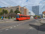 Am 07.04.2022 war K2 7121 der Straßenbahn Bratislava unterwegs vom Hauptbahnhof zum Ludwig-Stur-Platz (Námestie Ľudovíta Štúra).