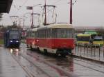 2 Straenbahnen in Bratislava/Preburg.