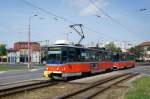 Slowakei / Straenbahn Bratislava: Tatra T6A5 - Wagen 7947 ...aufgenommen im Mai 2015 an der Haltestelle  Molecova  in Bratislava.