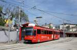 Slowakei / Straßenbahn Bratislava: Tatra K2S - Wagen 7127 ...aufgenommen im Mai 2015 am Hauptbahnhof von Bratislava.
