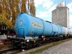 Zans 33 56(SK-RTIW)7842 046-4, steht mit Diesel/Heizöl beladen am Bhf.