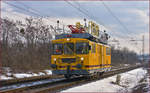 SŽ 911-302 fährt durch Maribor-Tabor Richtung Maribor HBF. /17.2.2018