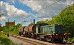 SŽ 642-179 zieht Güterzug durch Maribor-Tabor Richtung Maribor Hauptbahnhof. /12.5.2014