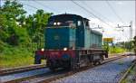 SŽ 642-179 fährt als Lokzug durch Maribor-Tabor Richtung Maribor HBF. /1.7.2014