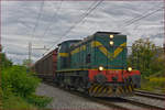 SŽ 643-031 zieht Güterzug durch Maribor-Tabor Richtung Maribor HBF.