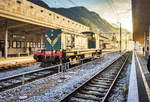 643 028 bei einer Verschubfahrt im Bahnhof Jesenice.
Aufgenommen am 14.10.2017.