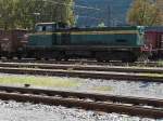 Im Bahnhof von Jesenice befindet sich 643 033 am 15.09.14 auf Rangierfahrt.