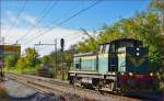 SŽ 643-025 fährt durch Maribor-Tabor Richtung Maribor HBF.