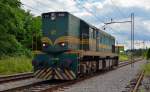 S 644-018 fhrt als Lokzug durch Maribor-Tabor Richtung Bahnhof Studenci.