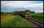 Der letzte Zug mit der Reihe 661 in Slowenien. Die 661-032 wurde am nachsten Tag ein Teil der Sammlung des Eisenbahnmuseums in Ljubljana. Fotografiert am 17.5.2013 bei Hudo auf der Strecke Novo Mesto-Ljubljana.