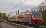 SŽ 715-102 fährt durch Maribor-Tabor Richtung Maribor HBF.