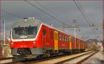 SŽ 713-104 fährt durch Maribor-Tabor Richtung Maribor HBF.