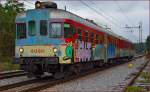 S 813-031 fhrt durch Maribor-Tabor Richtung Maribor Hauptbahnhof.