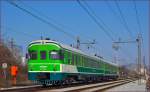 SŽ 711-002 fährt durch Maribor-Tabor Richtung Maribor Hauptbahnhof. /13.3.2014