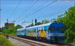 SŽ 711-003 fährt durch Maribor-Tabor Richtung Maribor Hauptbahnhof. /21.5.2014