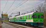 SŽ 711-001 fährt durch Maribor-Tabor Richtung Maribor HBF. /9.4.2015