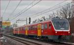 SŽ 715-104 fährt durch Maribor-Tabor Richtung Maribor HBF.