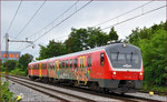 SŽ 713-123 fährt durch Maribor-Tabor Richtung Maribor HBF.