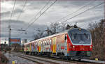 SŽ 713-114 fährt durch Maribor-Tabor Richtung Maribor HBF.