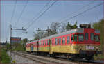 SŽ 813-031 fährt durch Maribor-Tabor Richtung Maribor HBF. /12.4.2017