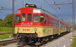 Ein stark beschmierter SZ 813-041 fhrt durch Maribor-Tezno / 11.10.2011