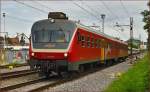 SŽ 814-107 fährt durch Maribor-Tabor Richtung Ormož. /1.8.2014