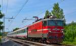 S 342-022 zieht EC158 'Croatia' durch Maribor-Tabor Richtung Wien.
