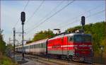 S 342-005 zieht EC158 'Croatia' durch Maribor-Tabor Richtung Wien.