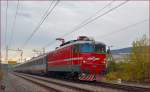 SŽ 342-001 zieht EC158 'Croatia' durch Maribor-Tabor Richtung Wien.