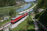 342022 und 342020 sind am 28.4.2008 mit einem Eurocity bei Celje in Richtung Zidani Most unterwegs.