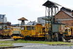 Die Bahnbaumaschine RM76HRS S-9 und die Elektolokomotive 362-037 waren Ende August 2019 im Eisenbahnmuseum Ljubljana ausgestellt.