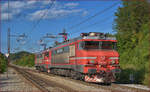 SŽ 363-029 und 363-007 fahren durch Maribor-Tabor Richtung Tezno VBF. /4.9.2017