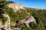363 006 mit dem 43600 (Koper tovorna - Staatsgrenze n�chst Kittsee) bei Črnotiče 3.10.26