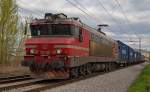 S 363-038 zieht Containerzug durch Maribor-Tabor Richtung Hafen Koper./ 30.3.2012