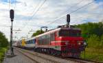 S 363-036 zieht LkW-Zug durch Maribor-Tabor Richtung Norden. /9.10.2012