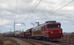S 363-006 zieht Gterzug durch Maribor-Tabor Richtung Sden. /6.3.2013