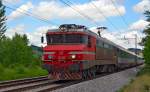 S 363-004 zieht EC151 'Emona' durch Maribor-Tabor Richtung Ljubljana.