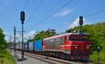S 363-006 zieht Containerzug durch Maribor-Tabor Richtung Norden. /29.5.2013
