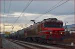 SŽ 363-003 zieht Güterzug durch Maribor-Tabor Richtung Norden. /20.1.2014