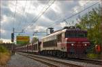 SŽ 363-022 zieht lehren Autozug durch Maribor-Tabor Richtung Norden. /4.11.2014