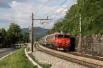 363 026 mit Personenzug am 30.05.2015 bei Laze.