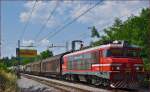 SŽ 363-008 zieht Güterzug durch Maribor-Tabor Richtung Norden. /15.7.2015