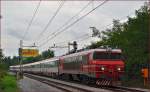 SŽ 363-002 zieht EC158 durch Maribor-Tabor Richtung Wien.