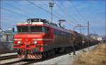 SŽ 363-009 zieht Güterzug durch Maribor-Tabor Richtung Tezno VBF. /9.3.2016 