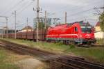 Der Koper-Erzzug gezogen von der 541 005 ist am Abend des 26.05.2007 in Wels durchgefahren.