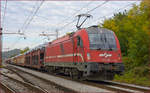 SŽ 514-102 zieht Autozug durch Maribor-Tabor Richtung Koper Hafen. /10.10.2020