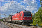 SŽ 541-009 zieht Güterzug durch Maribor-Tabor Richtung Norden.