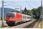 541-003 mit IC310 (Zagreb - Villach). Faak am See, 21.8.2009.