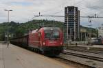 541 018 mit einem Gterzug am 01.06.2010 in Ljubljana.